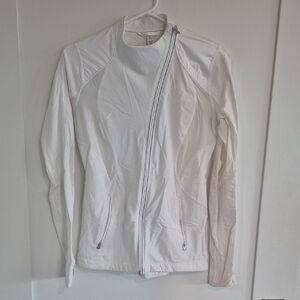 Lululemon Athletica White Zip-Up Jacket